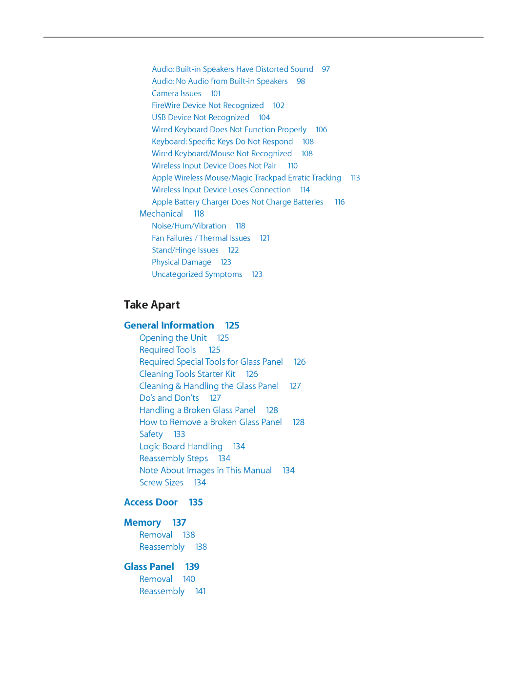 Apple MD094LL/A manual Take Apart, General Information  